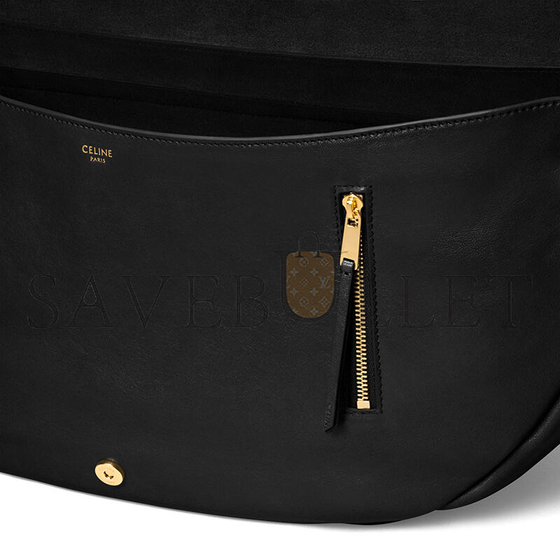 CELINE HALFMOON SOFT TRIOMPHE BAG IN SUPPLE SHINY LAMBSKIN 124142T88.38NO (46*19*10cm)